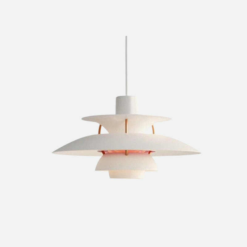 Chromatyczna Warstwowa Lampa Wisząca w Matowym Aluminium