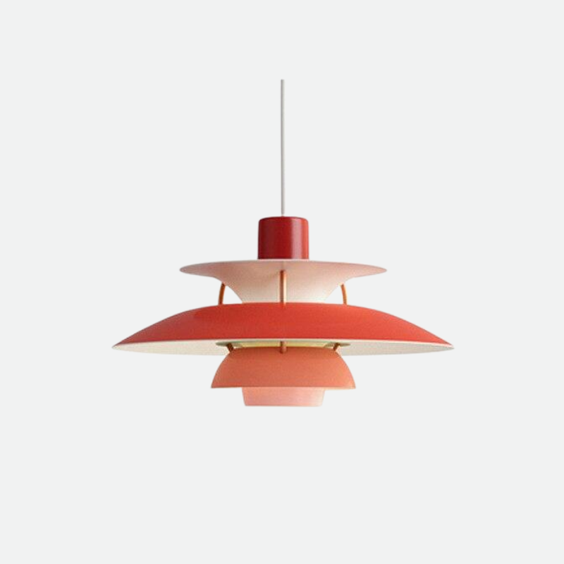 Chromatyczna Warstwowa Lampa Wisząca w Matowym Aluminium