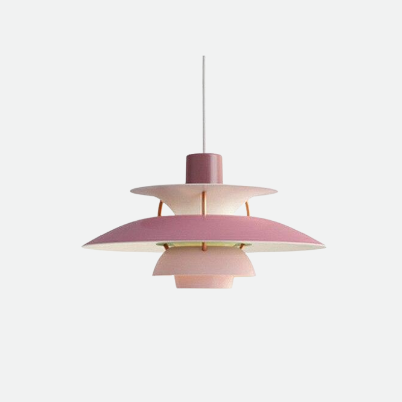 Chromatyczna Warstwowa Lampa Wisząca w Matowym Aluminium