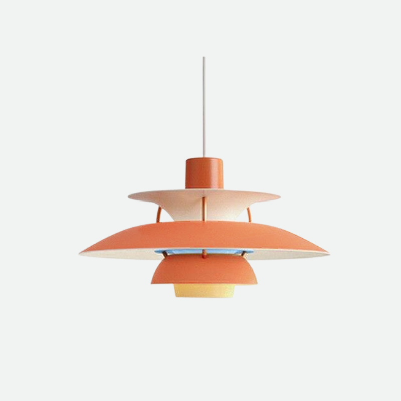 Chromatyczna Warstwowa Lampa Wisząca w Matowym Aluminium