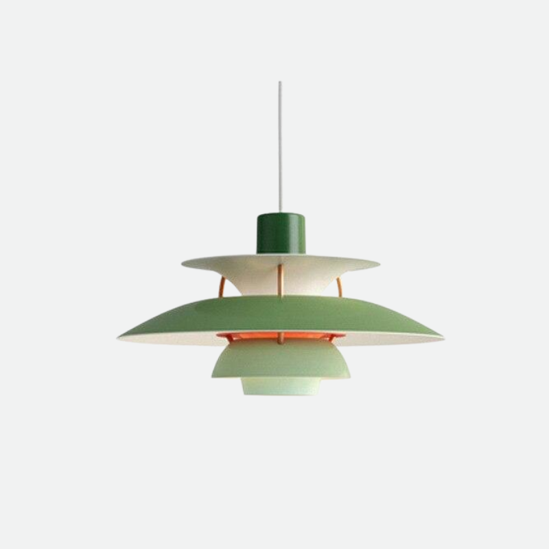 Chromatyczna Warstwowa Lampa Wisząca w Matowym Aluminium