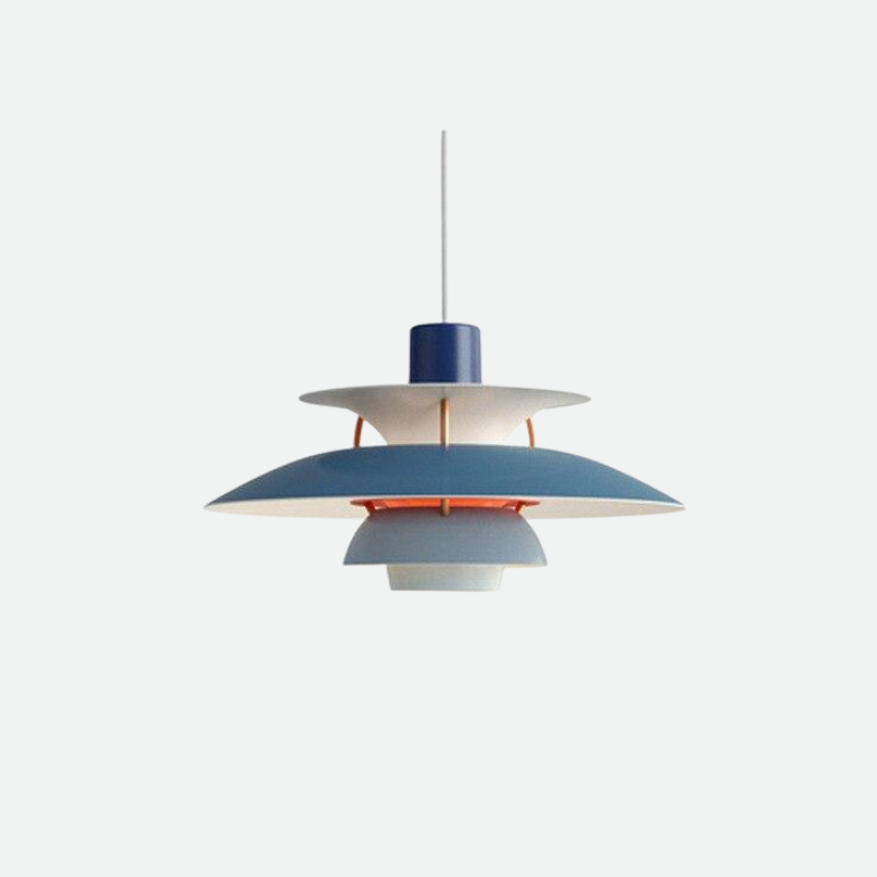 Chromatyczna Warstwowa Lampa Wisząca w Matowym Aluminium