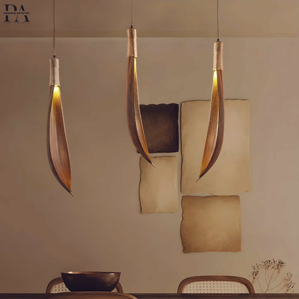 VerdureGlow Leaf-Inspired Pendant Light for Modern Spaces