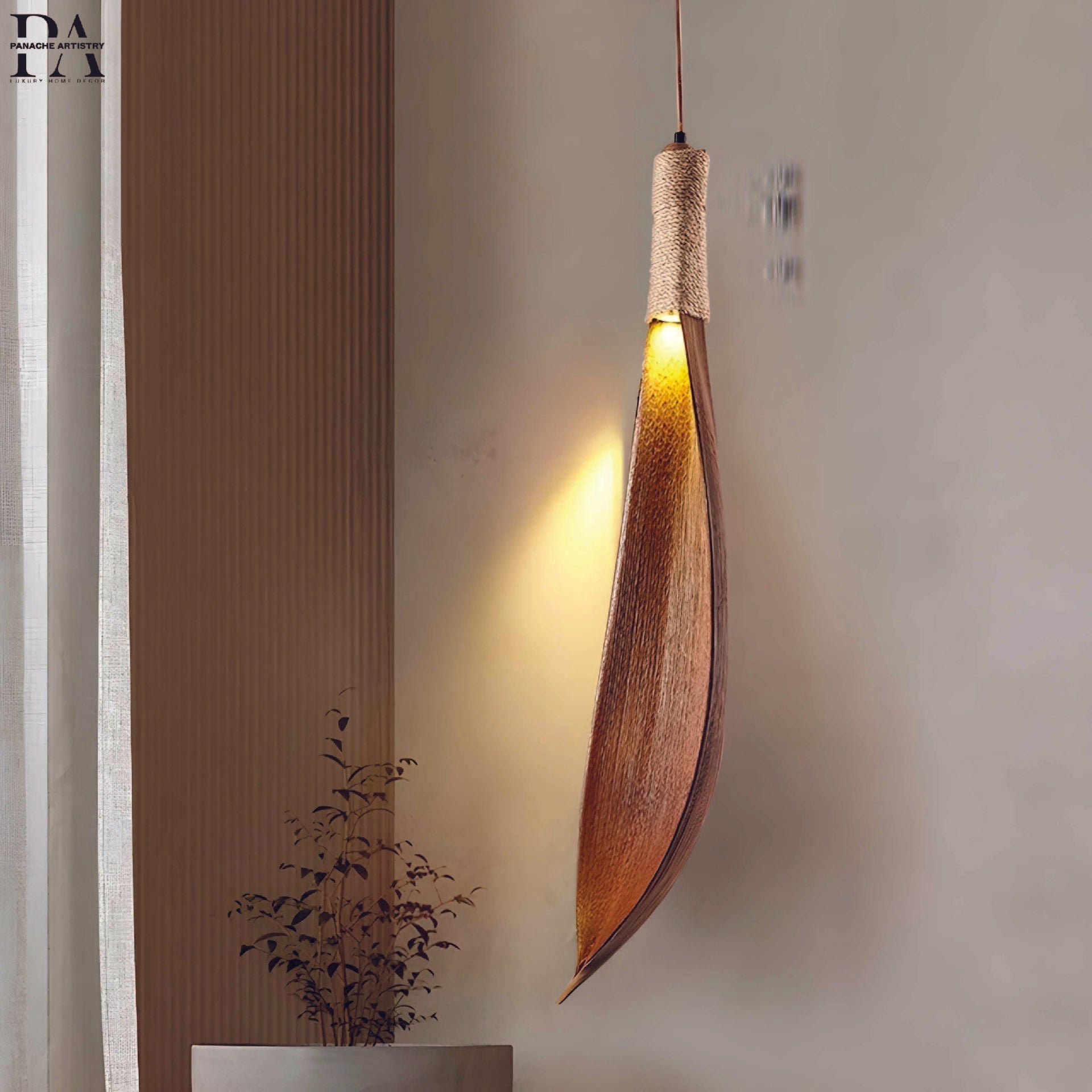 VerdureGlow Leaf-Inspired Pendant Light for Modern Spaces
