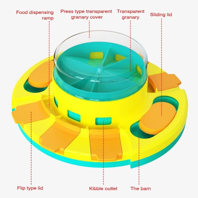 NibbleNook Interactive Anti Gulping Bowl for Dogs and Cats