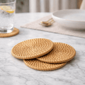 RATTANRA Heat Resistant Rattan Coasters For Surfaces