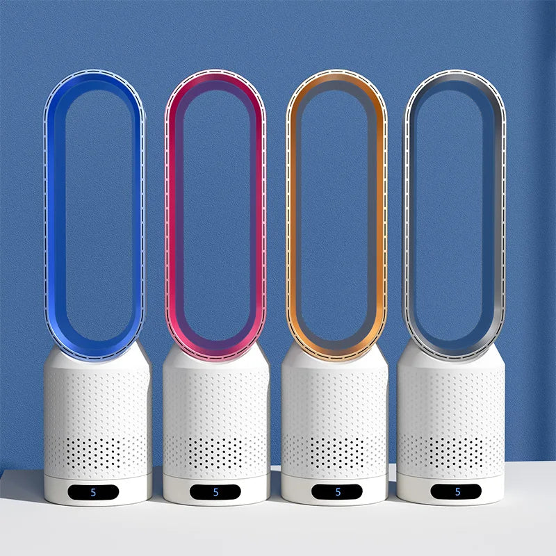 3-i-1 luftkjøler med ionisator og HEPA-filter sølv, blå, gull, rosa for allergier og ren luft