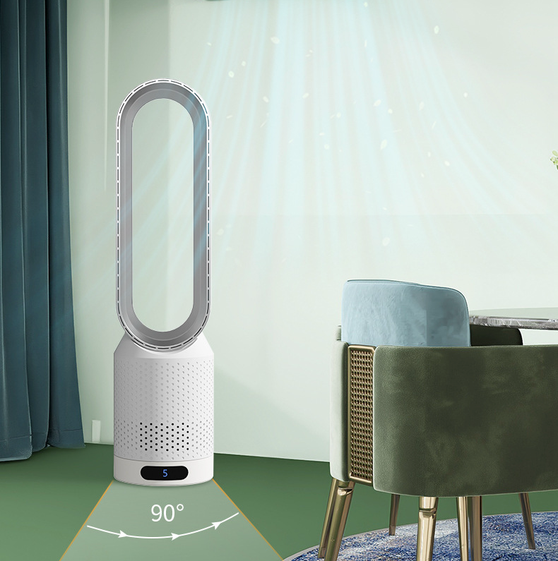 3-i-1 luftkjøler med ionisator og HEPA-filter sølv, blå, gull, rosa for allergier og ren luft
