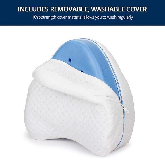 LumaRest Memory Foam Knee Pillow For Orthopedic Comfort And Cooling