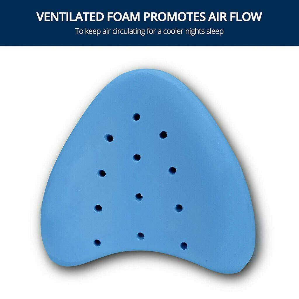 LumaRest Memory Foam Knee Pillow For Orthopedic Comfort And Cooling