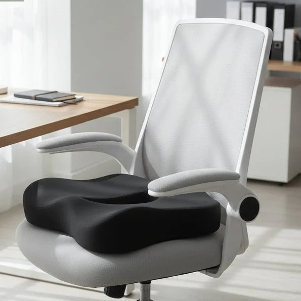 Relivia Ergonomic Orthopedic Seat Cushion With Bamboo Charcoal For All Day Comfort