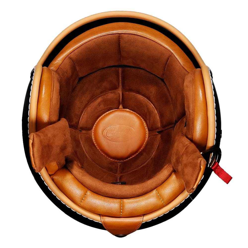 JetLite KB2 Retro-Helm mit offenem Gesicht für klassische Motorradtouren