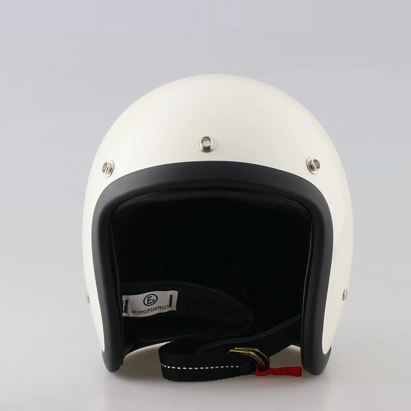 Casco Moto Vintage con Design a Basso Profilo Certificato DOT ed ECE