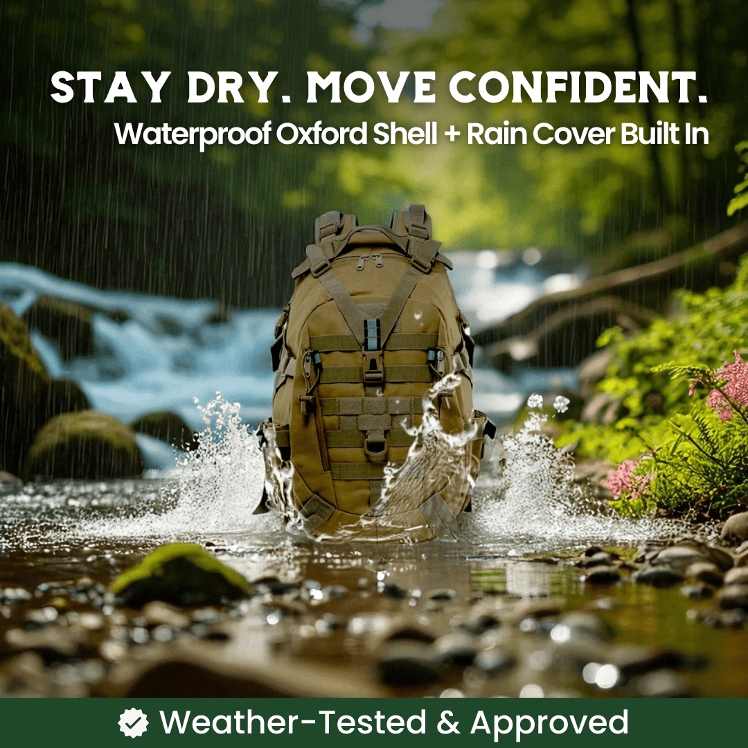 ROVEX 40L MOLLE Tactical Backpack Water-Resistant Design