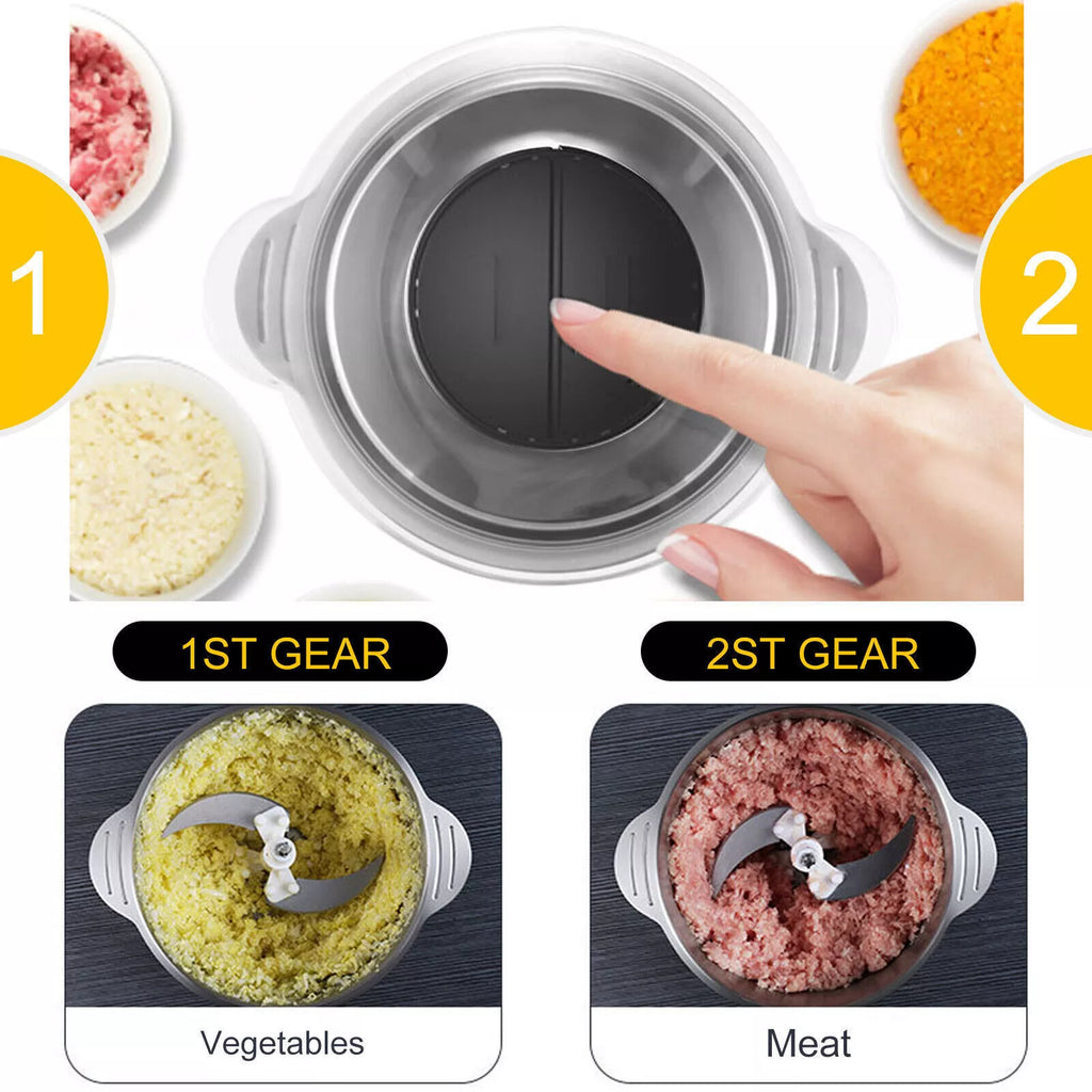 Tritatutto Alimentare NovaBlend 2L con Motore da 300W e Lame in Acciaio Inossidabile 4D