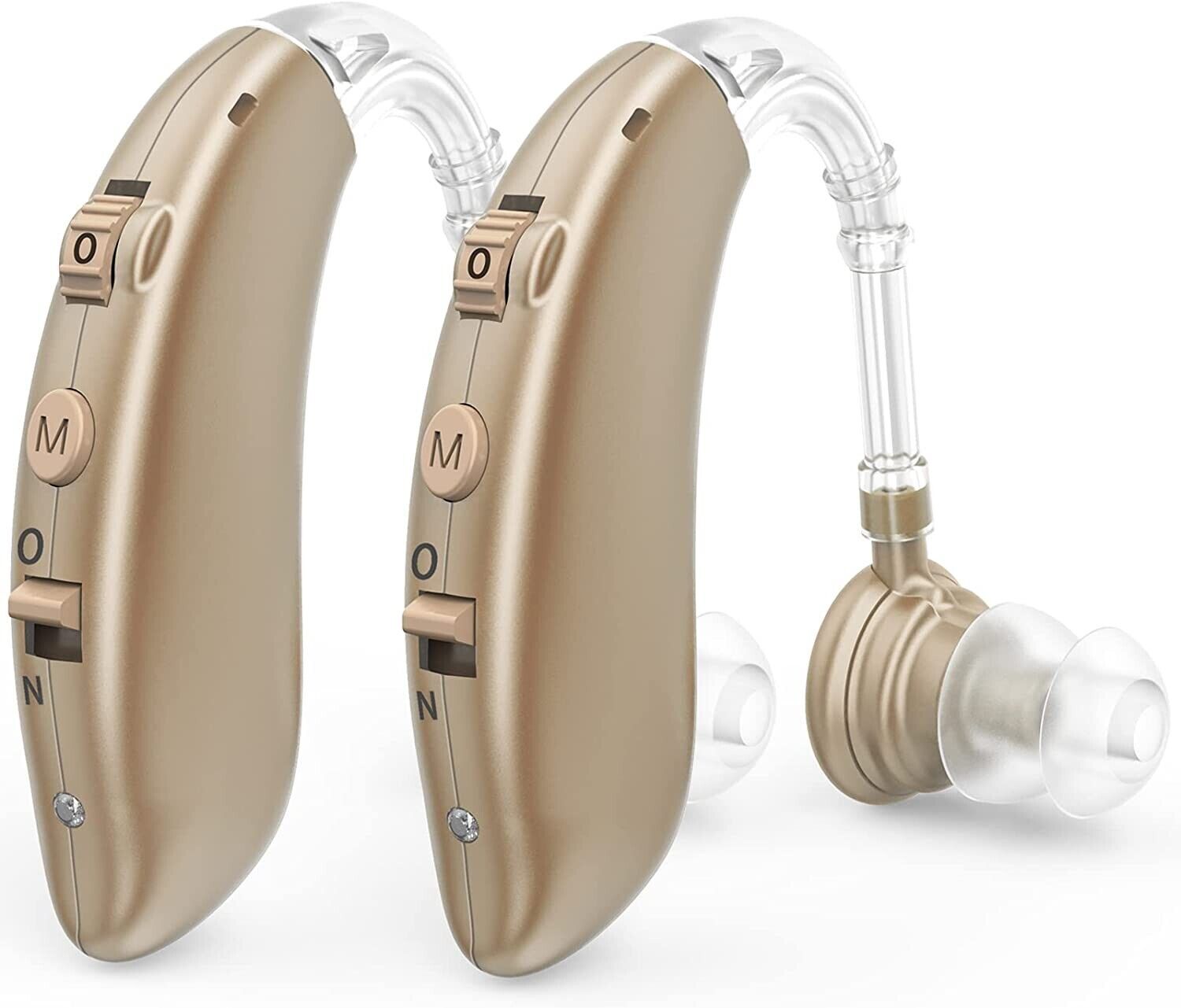 Rechargeable In-Ear Digital Hearing Aids With Noise Reduction