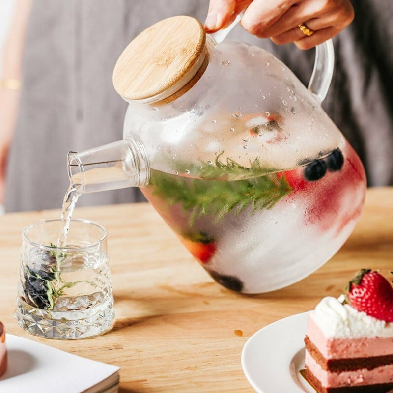 Scandinavian Style Glass Tea Set For Home Tea Service And Gatherings