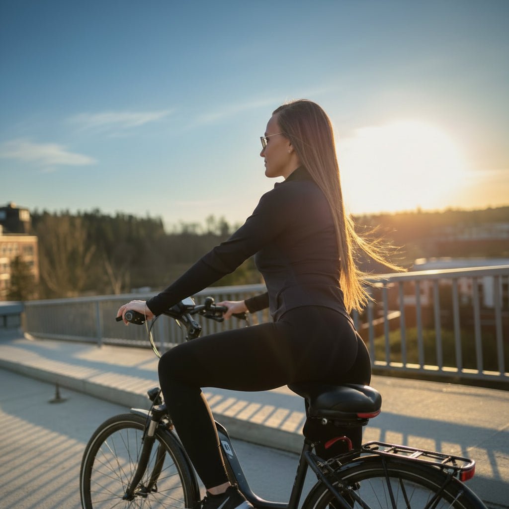 Ergonómikus felfüggesztéses kerékpárnyereg túrázáshoz, kényelmes kialakítással