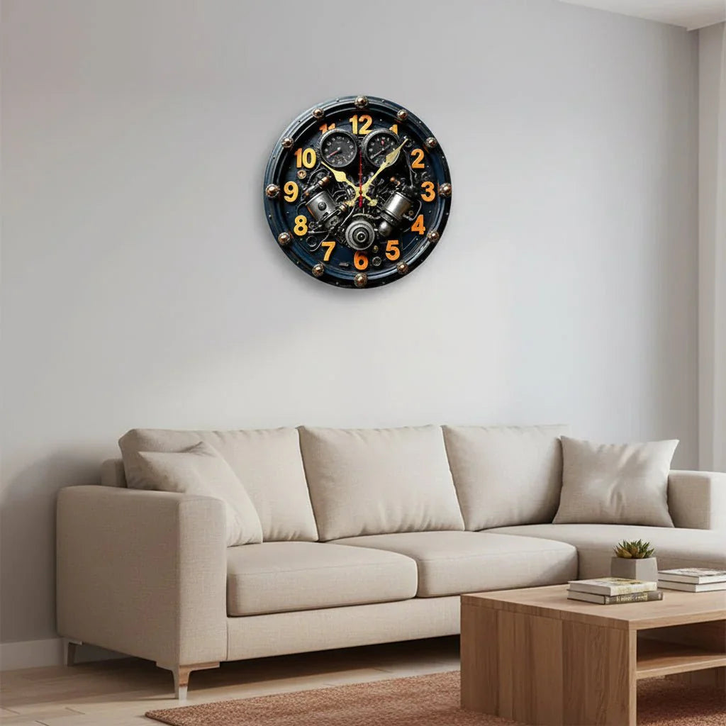 SCANDI QUIETRA Quiet Wooden Wall Clock For Home And Office Decor