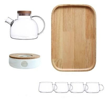 Scandinavian Style Glass Tea Set For Home Tea Service And Gatherings