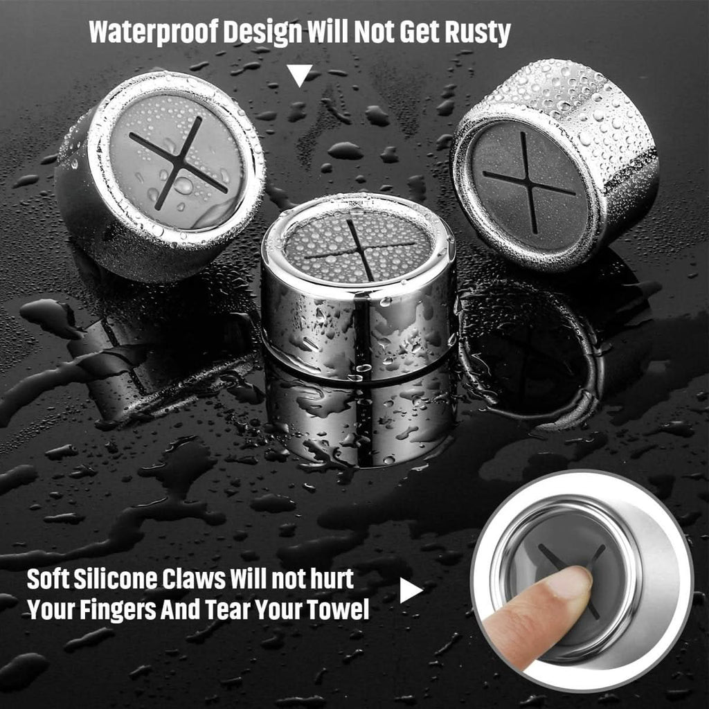 Stick-On Towel Holder For Kitchen Or Bath Spaces And Areas