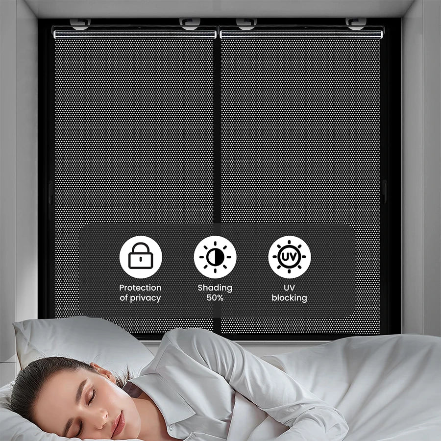 SHADECELL No-Drill Cellular Blackout Roller Shades