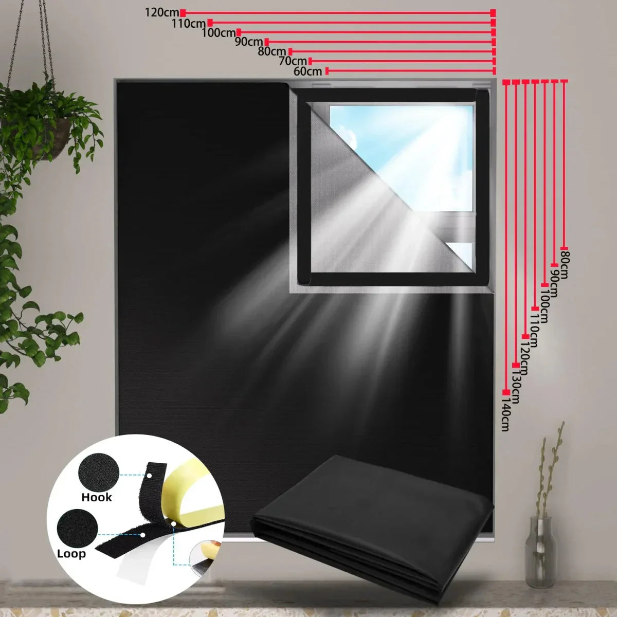 Tenda oscurante SHADELUX con regolazione per un'oscurità totale