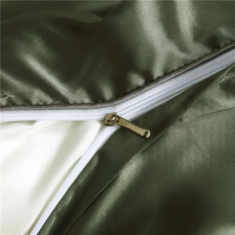 SILKCOMFORT Plush Silk Duvet Cover One Hundred Percent Silk For All Season Comfort