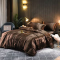 SILKCOMFORT Plush Silk Duvet Cover One Hundred Percent Silk For All Season Comfort