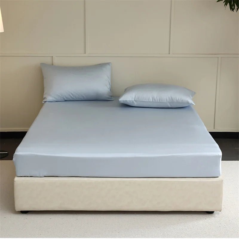 SILKVAULT Mulberry Silk Bedding Sheet For Cooler, Breathable Sleep