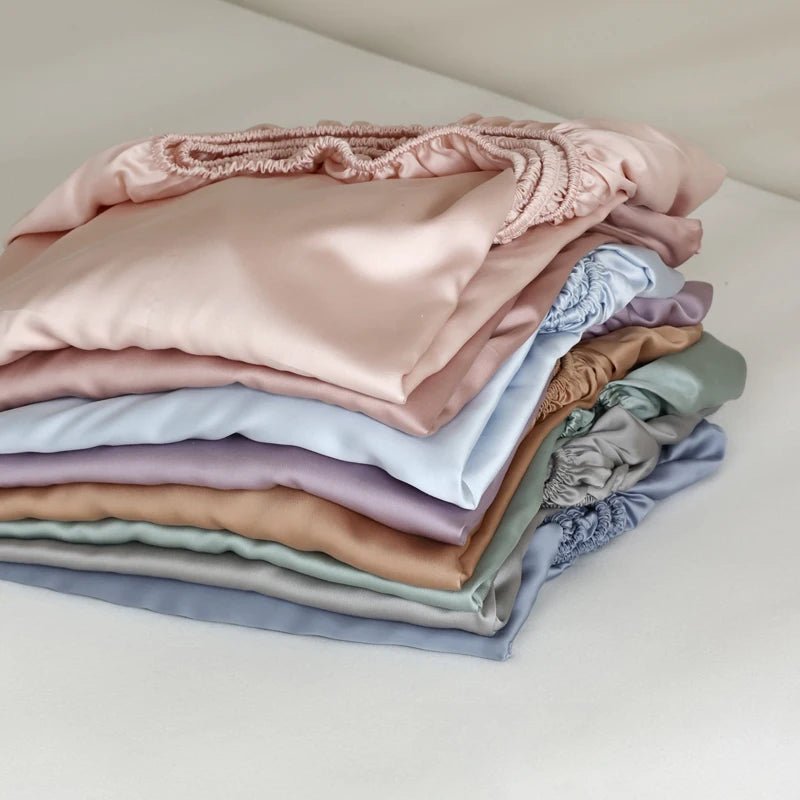 SILKVAULT Mulberry Silk Bedding Sheet For Cooler, Breathable Sleep