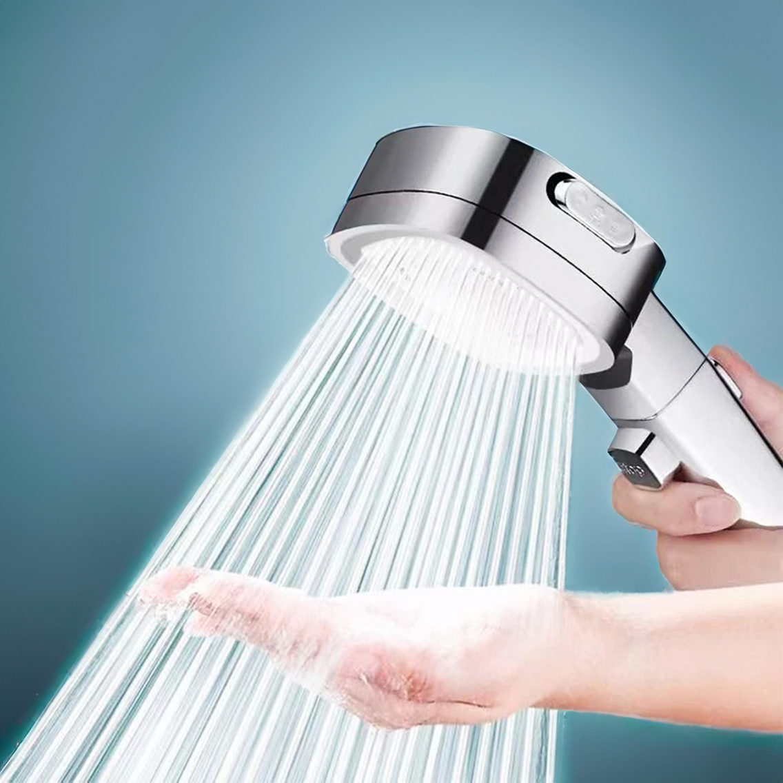 Shower Head With Adjustable High-Pressure Filtration Unit
