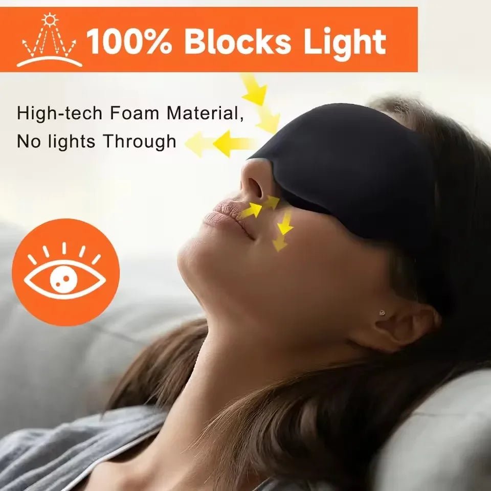 Spací maska Sleepmorph 6D s měkkou paměťovou pěnou pro dokonalou tmu