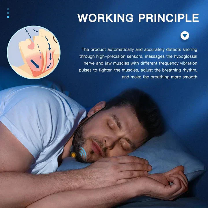 EMS Pulse Anti Snore Device For Portable Comfortable Sleep