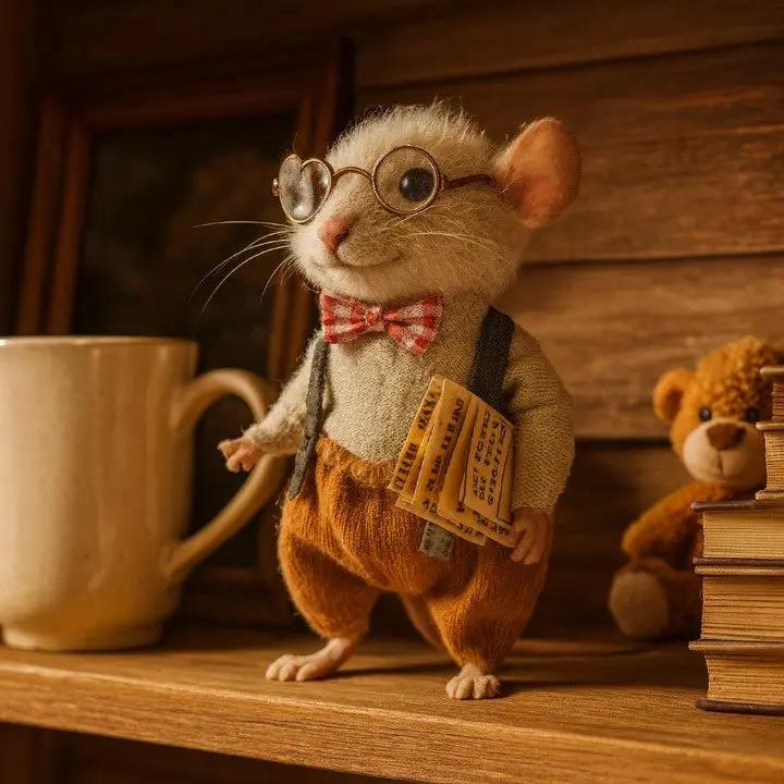 Enfeites de Rato em Feltro SNUGMICE para Iluminar a Sua Casa