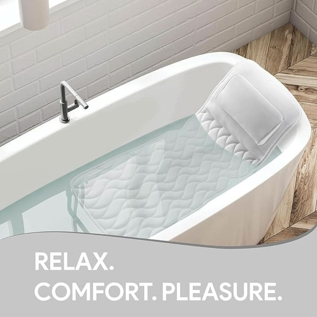 SOAKLUX Bathtub Pillow For Spa Grade Comfort And Full Body Support