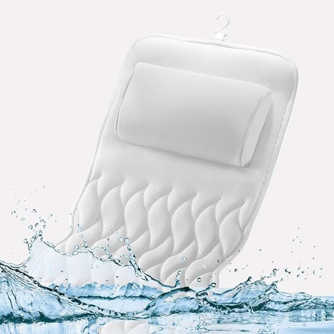 SOAKLUX Bathtub Pillow For Spa Grade Comfort And Full Body Support