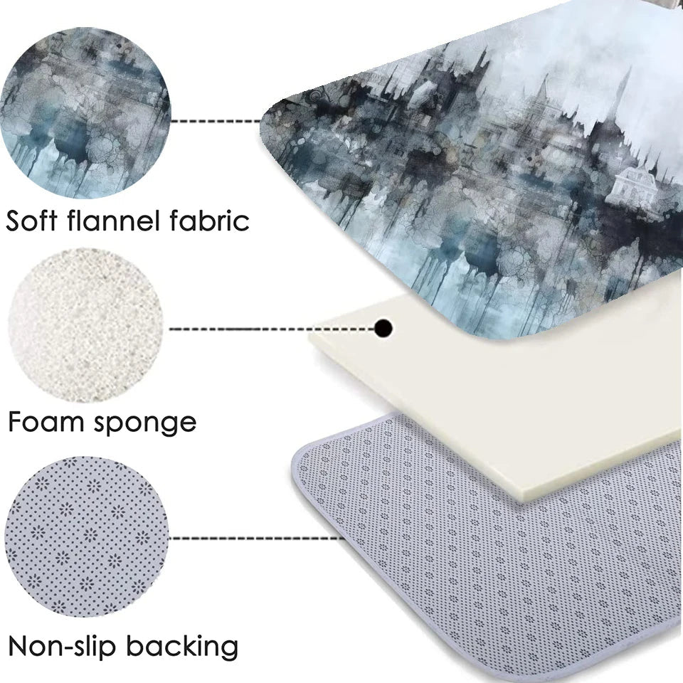 Softly Roomly Plush Carpet With Abstract Flannel Pattern For Cozy Homes