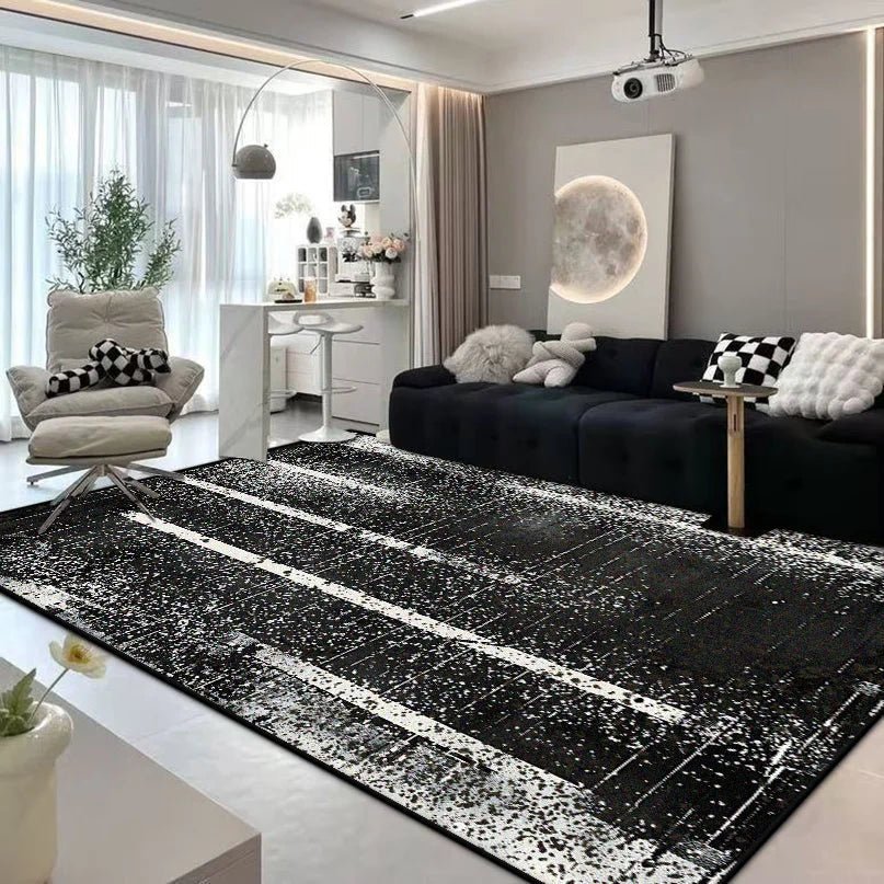 Softly Roomly Plush Carpet With Abstract Flannel Pattern For Cozy Homes