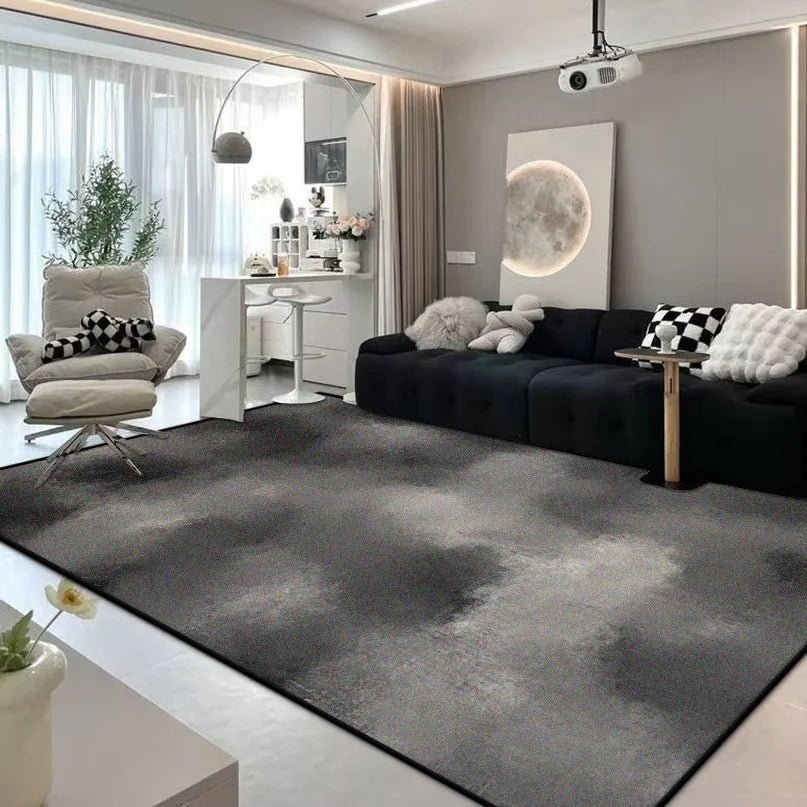 Softly Roomly Plush Carpet With Abstract Flannel Pattern For Cozy Homes