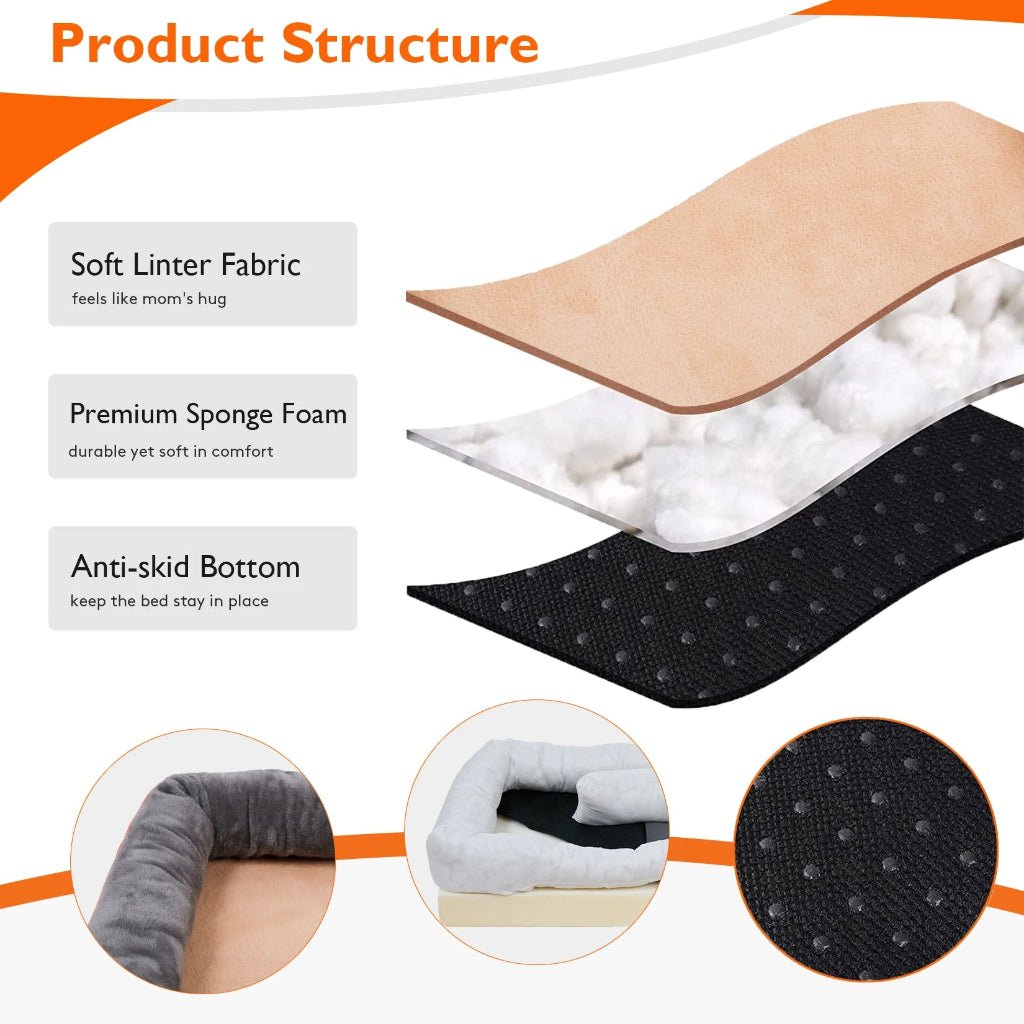 Panier pour chien Softpup Nest avec mousse de soutien et renforts