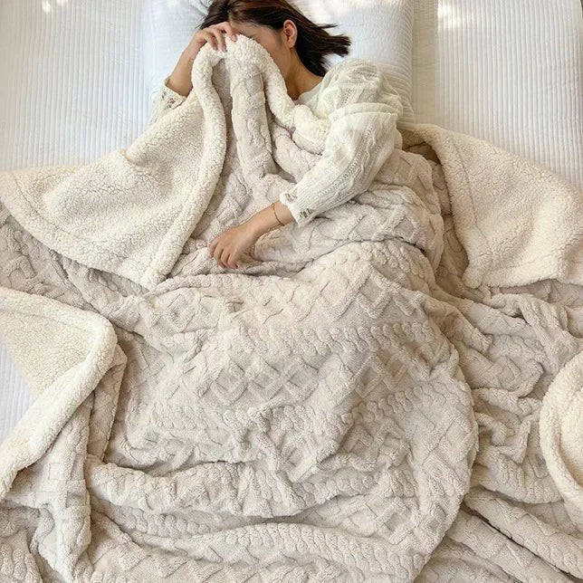 SOFTVELA Coperta Morbida con Lana Morbida per il Comfort di Casa e Ufficio