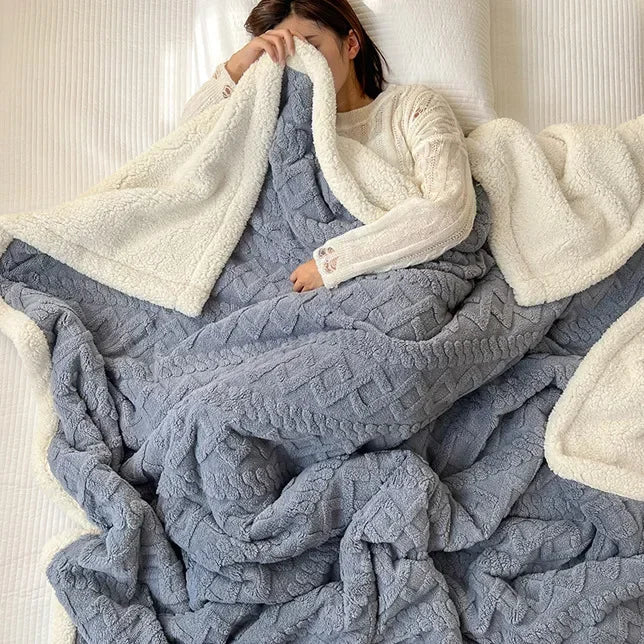SOFTVELA Coperta Morbida con Lana Morbida per il Comfort di Casa e Ufficio