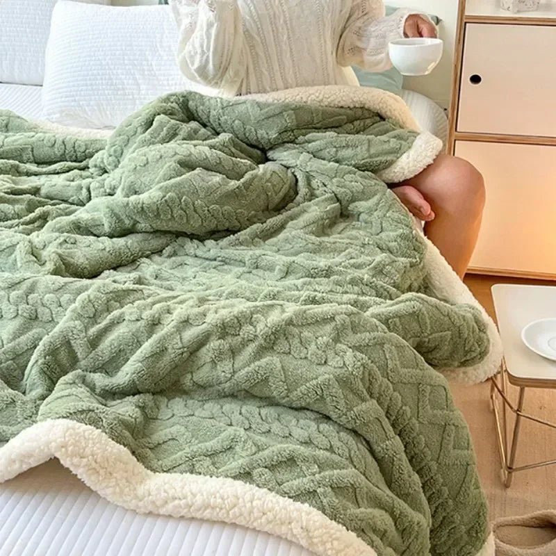 SOFTVELA Coperta Morbida con Lana Morbida per il Comfort di Casa e Ufficio