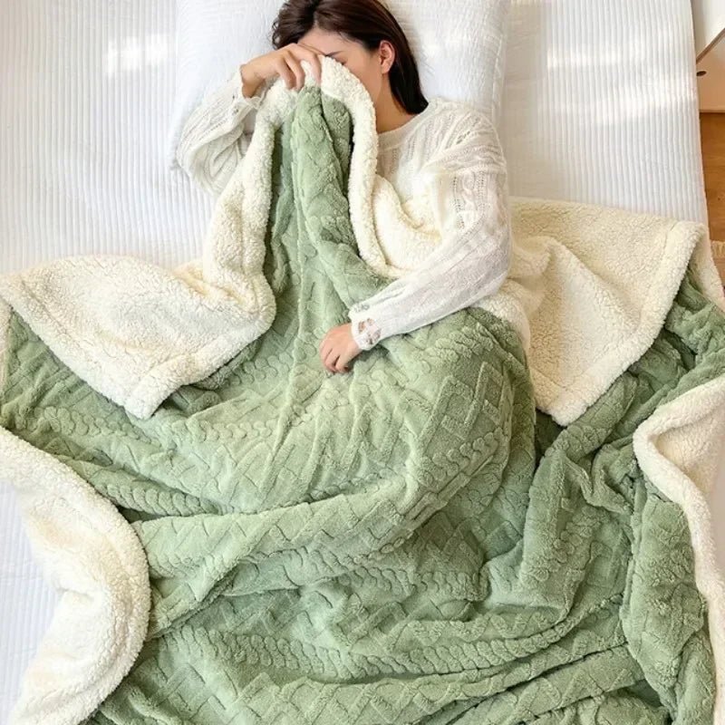 SOFTVELA Coperta Morbida con Lana Morbida per il Comfort di Casa e Ufficio