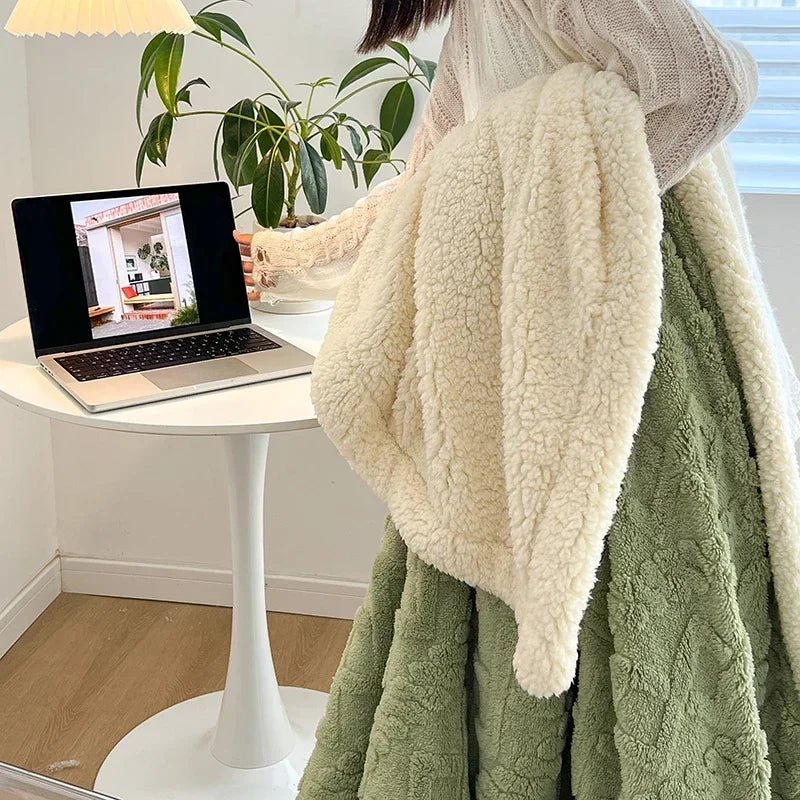 SOFTVELA Coperta Morbida con Lana Morbida per il Comfort di Casa e Ufficio
