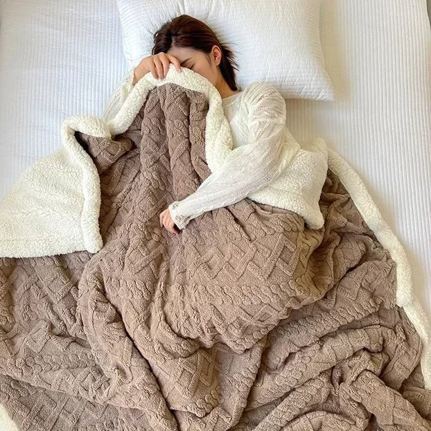 SOFTVELA Coperta Morbida con Lana Morbida per il Comfort di Casa e Ufficio