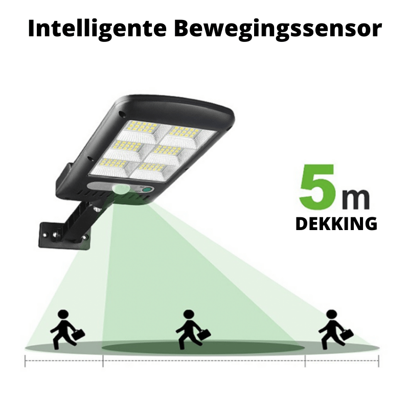 SolarBright IP65 Ulkokäyttöön Soveltuva Puutarhavalaisin Liiketunnistimella Kauko-ohjauksella 6000K LED Viileä Valkoinen