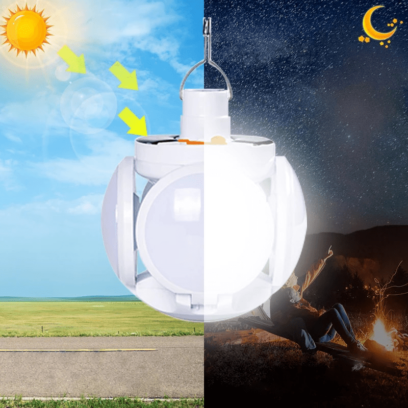 SOLARGLOW キューブ 折りたたみ式デザインの屋外用ソーラー充電ライト