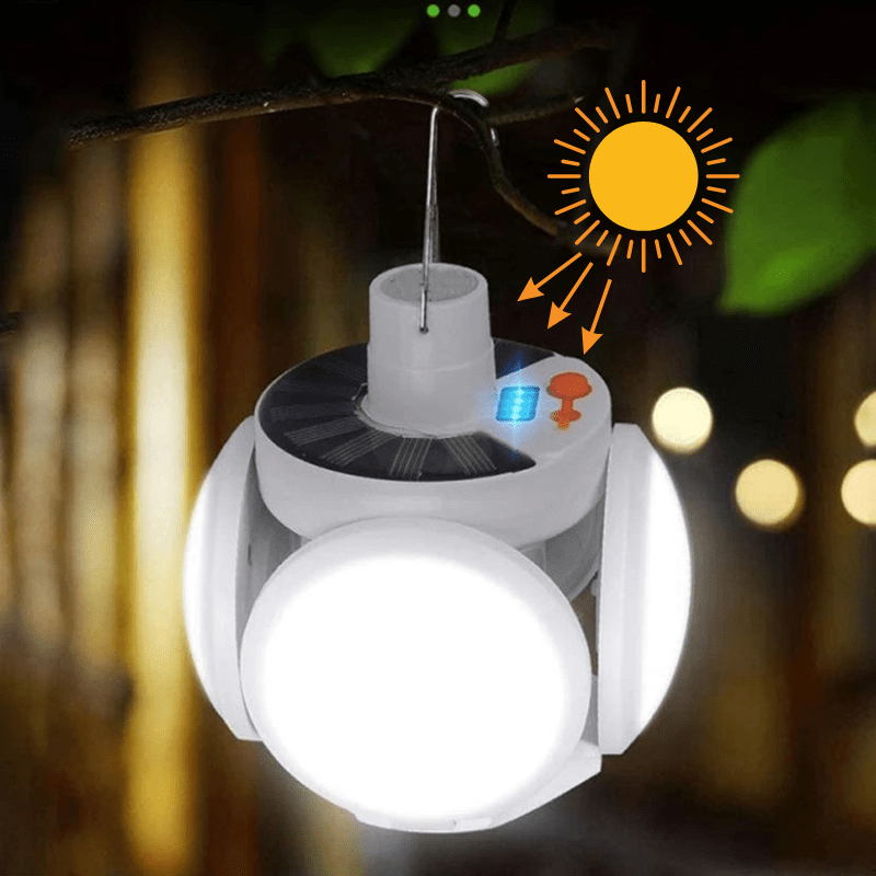 SOLARGLOW キューブ 折りたたみ式デザインの屋外用ソーラー充電ライト